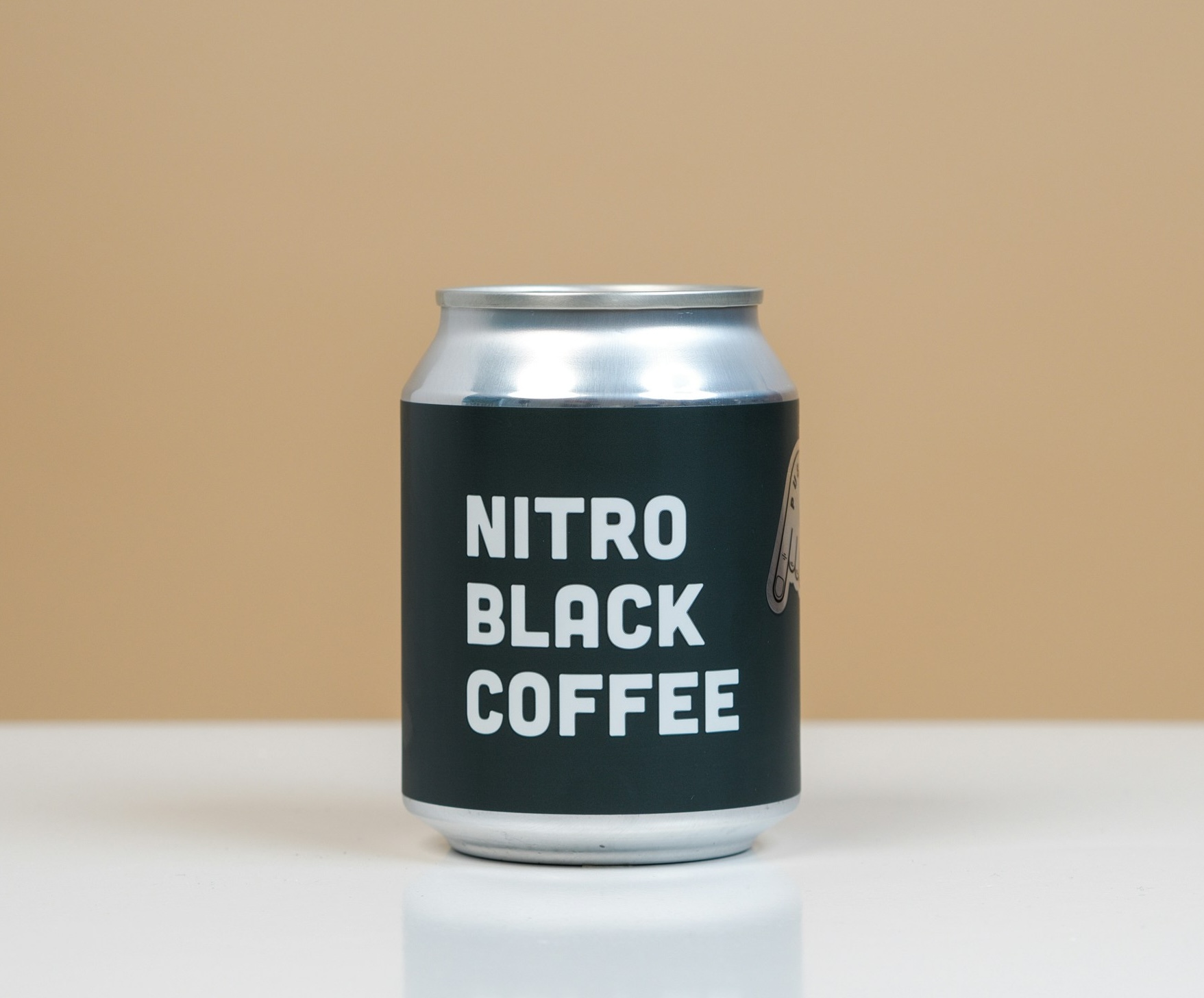 Nitro black coffee can
